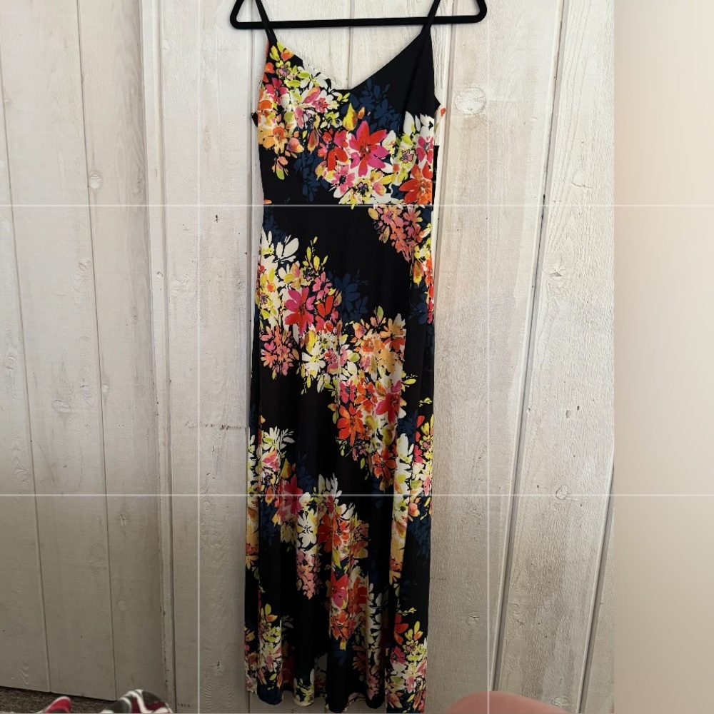 Maggy London Size 2 Maxi Long Floral Dress